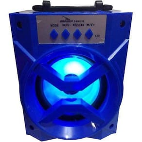 Caixa de Som Portátil Bluetooth Mp3 Usb Radio Fm Auxiliar 8w Aero Azul