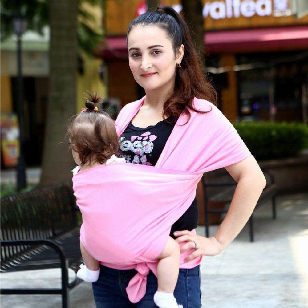 Wrap Sling 100 Algodão Rosa Claro