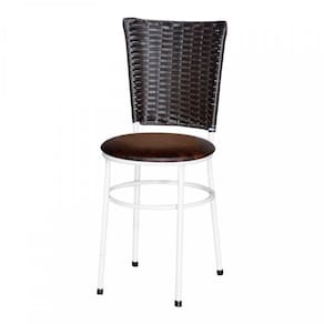 2 Cadeiras Branca Para Cozinha Hawai Café Cor: Marrom