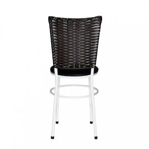 2 Cadeiras Branca Para Cozinha Hawai Café Cor: Preto