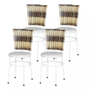 4 Cadeiras Brancas Para Cozinha Hawai Cappuccino Branco