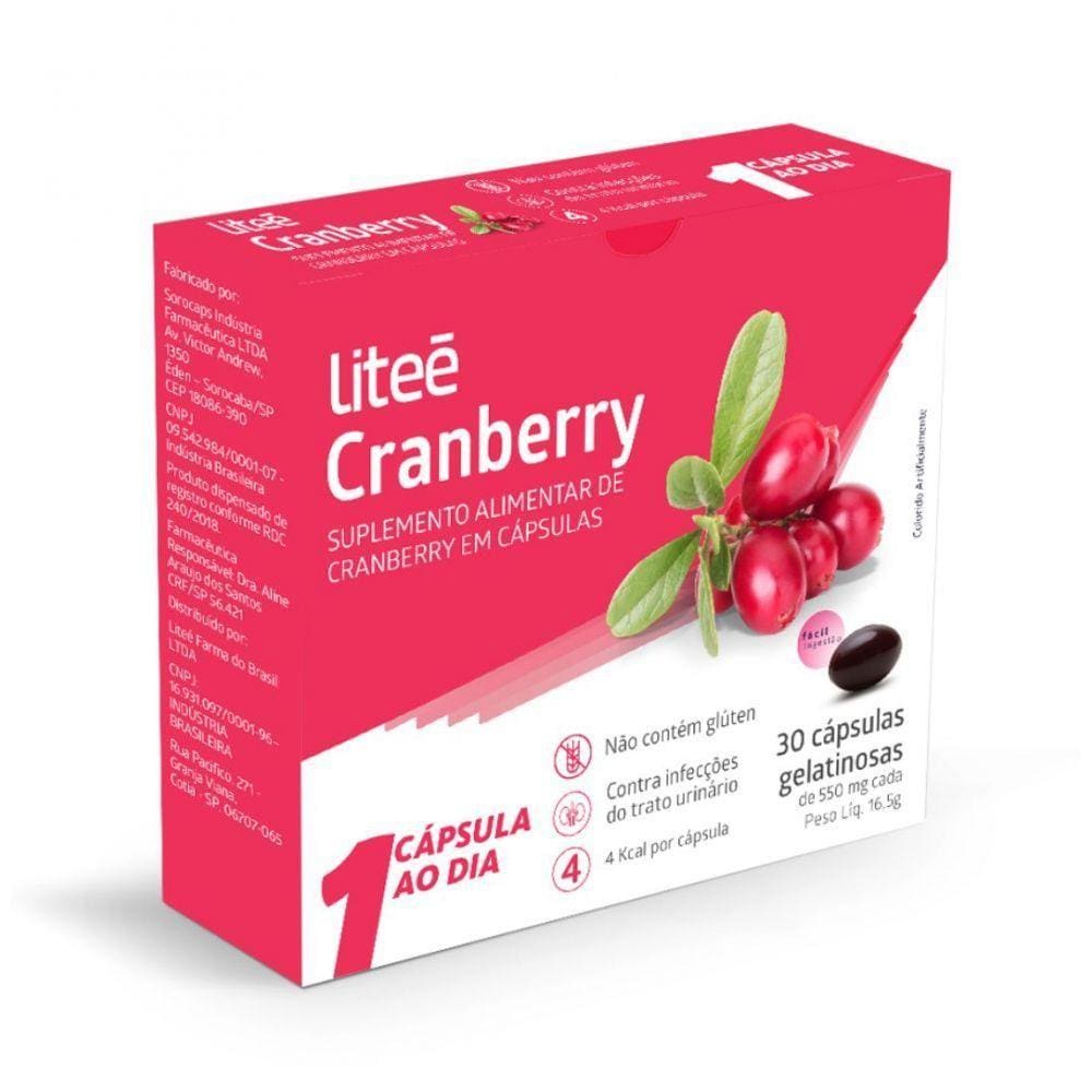 Cranberry 30 Cápsulas Gelatinosas