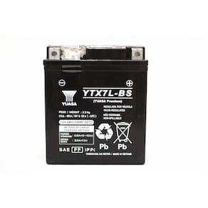 Bateria Yuasa YTX7L-BS, 12V, 6Ah, Twister, Tornado, Falcon, Hornet, Lead, CB300 Fazer 250