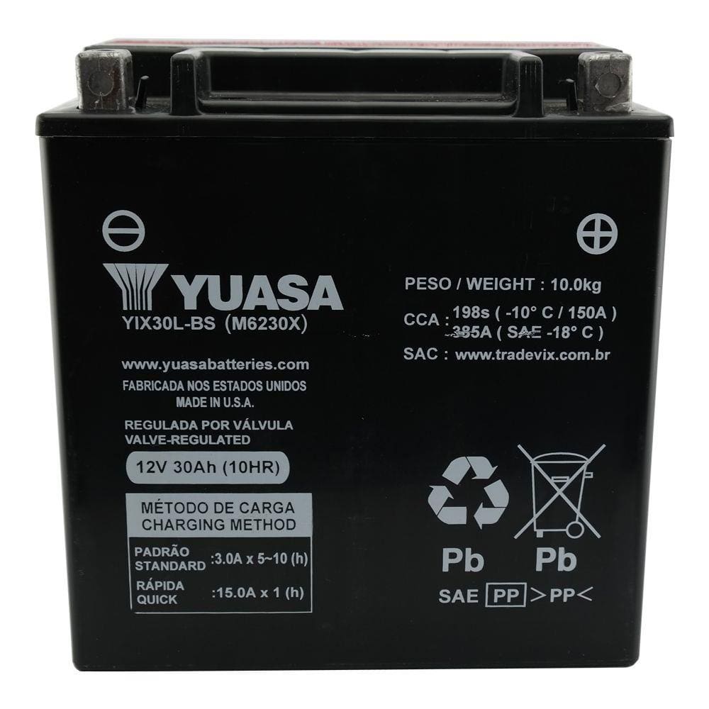 Bateria Yuasa YIX30L-BS Harley Road King, Street Glide, Electra Glide Ultra, Touring
