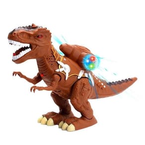 Dinossauro Cibernético Rex Que Anda E Solta Fumaça Luz Som