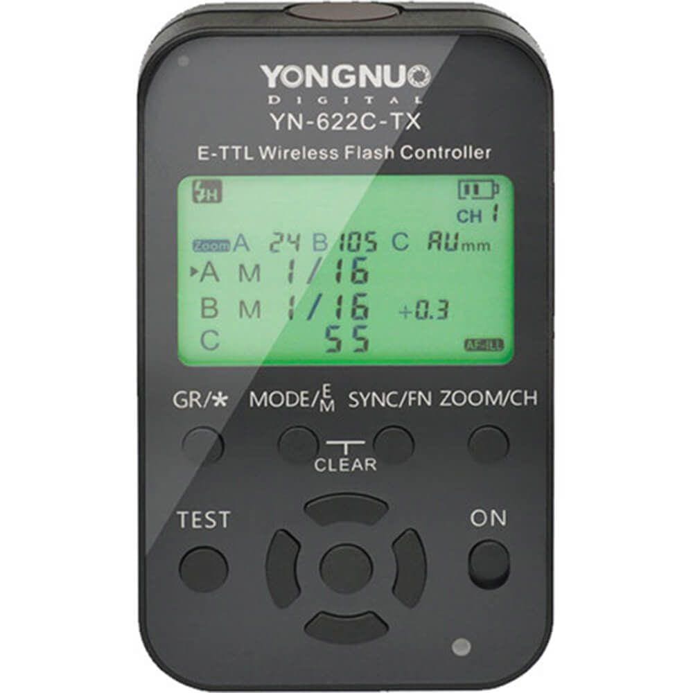 Transmissor Rádio Flash TTL Yongnuo YN-622C-TX II para Canon