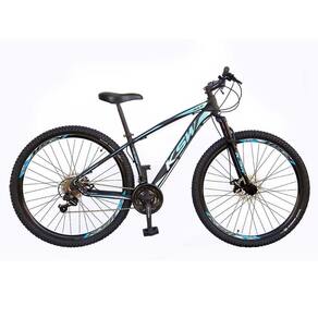 Bicicleta Aro 29 KSW XLT 2020 21v Freio a Disco Preto e Azul 17
