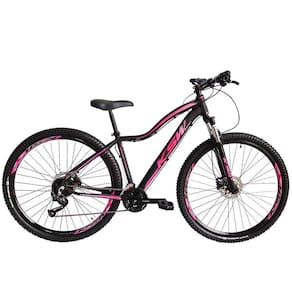 Bicicleta Aro 29 KSW MWZA 2020 Feminino 21v Freio a Disco Preto com Rosa 15