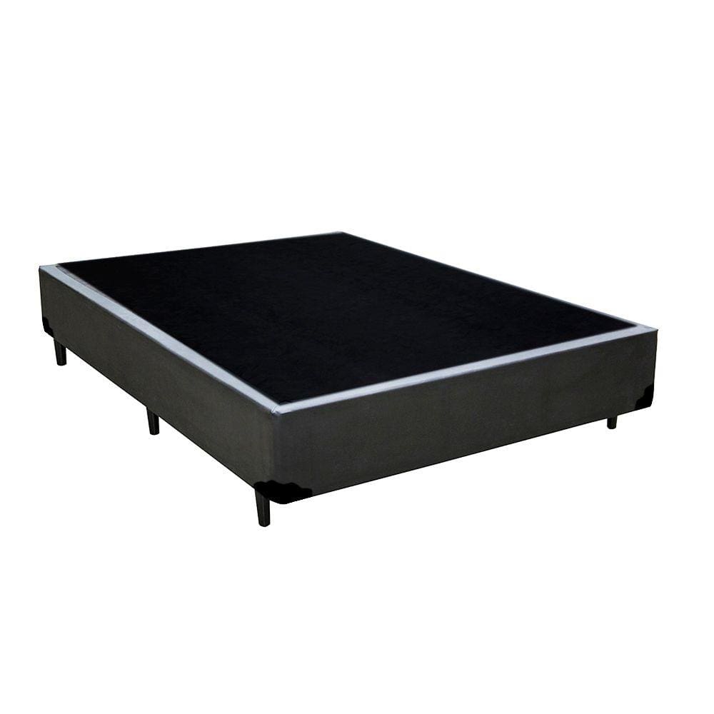 Base Box Viúva Belos Sonhos Sintético Cinza 40x128x188
