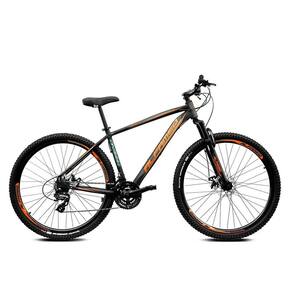 Bicicleta Aro 29 Alfameq ATX 27v Hidráulico K7 e Trava Preto com