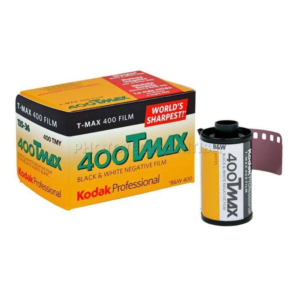 Filme Fotográfico Kodak 36 Poses Iso 400 T-Max PB Professional Black e White