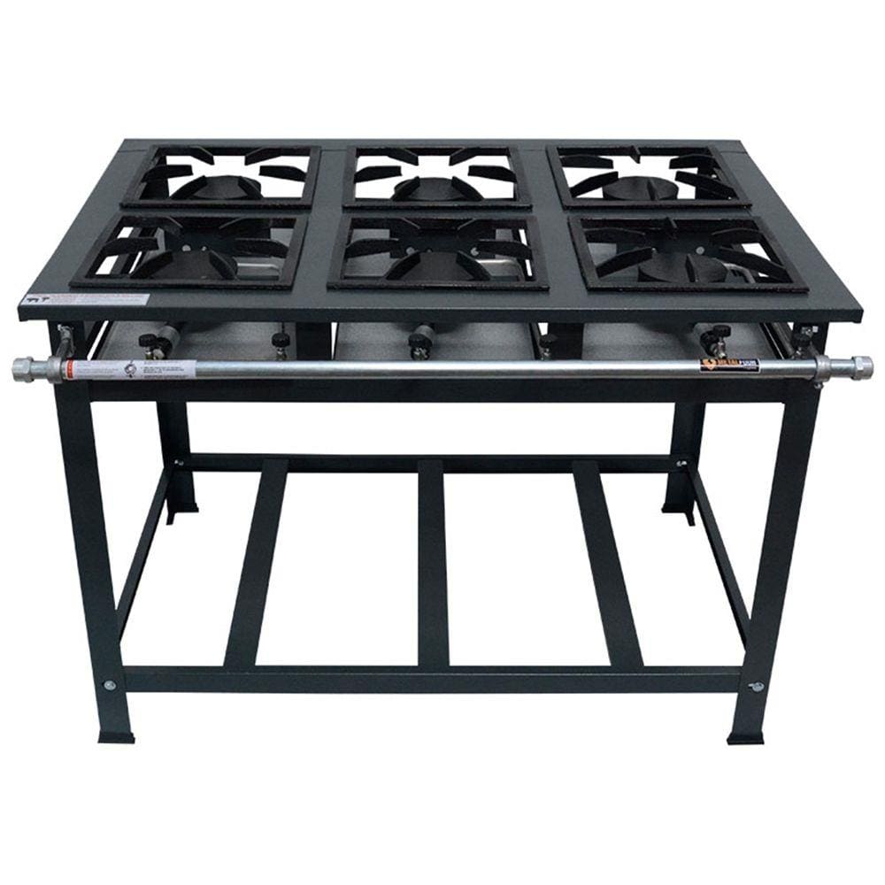 Fogão Industrial 6 Bocas 30x30 Alta Pressão P7 Lux - MetalFour