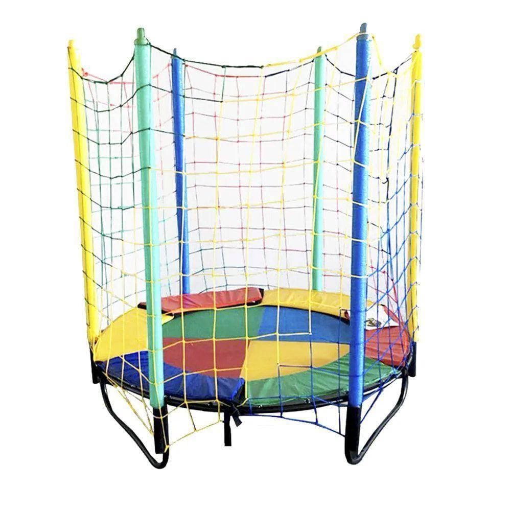 Cama Elástica 1,50m ChicoPlay Lona Colorida Nacional