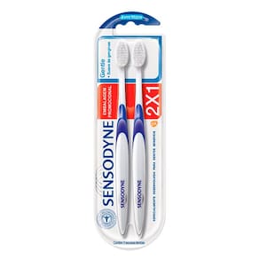 Escova Dental Sensodyne Gentle Cores Sortidas Extra Macia 2 Unidades