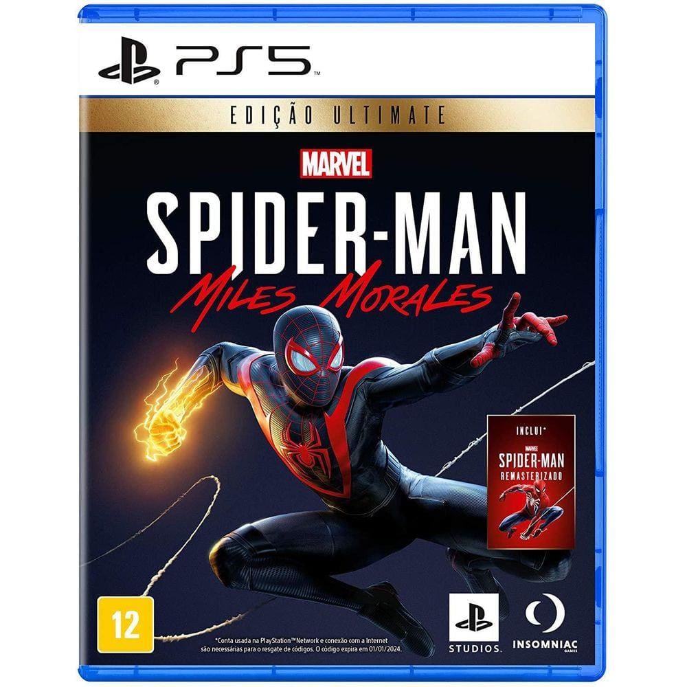 Jogo Spider-Man Miles Morales Ultimate Edition Para Ps5