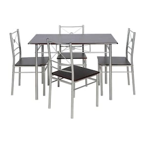Conjunto de Mesa de Jantar Brasilia Wengue