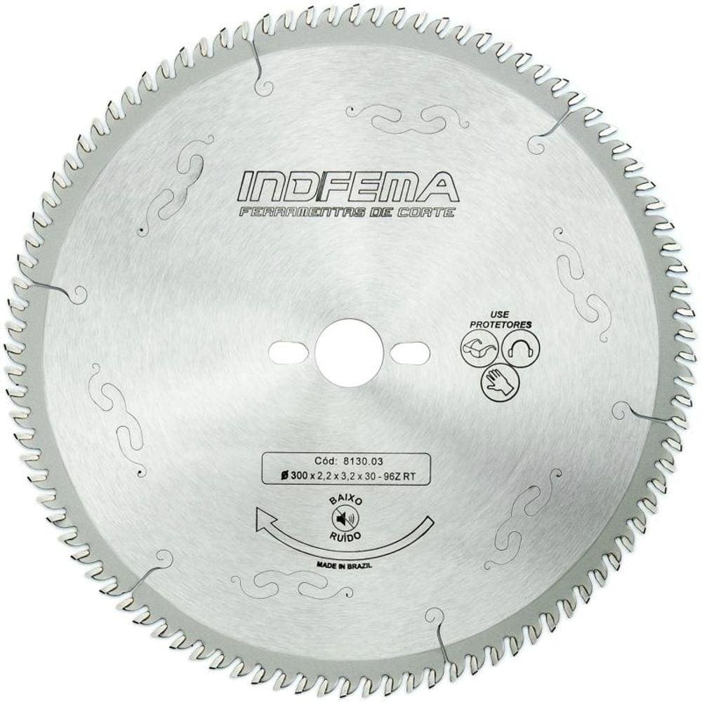 Disco de Serra Circular de Widea HW 12 POL 300 MM 96 Dentes Baixo Ruído 8130.03 INDFEMA