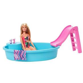 Barbie Piscina Glam com Boneca Negra GHL92 - Mattel - Happily Brinquedos