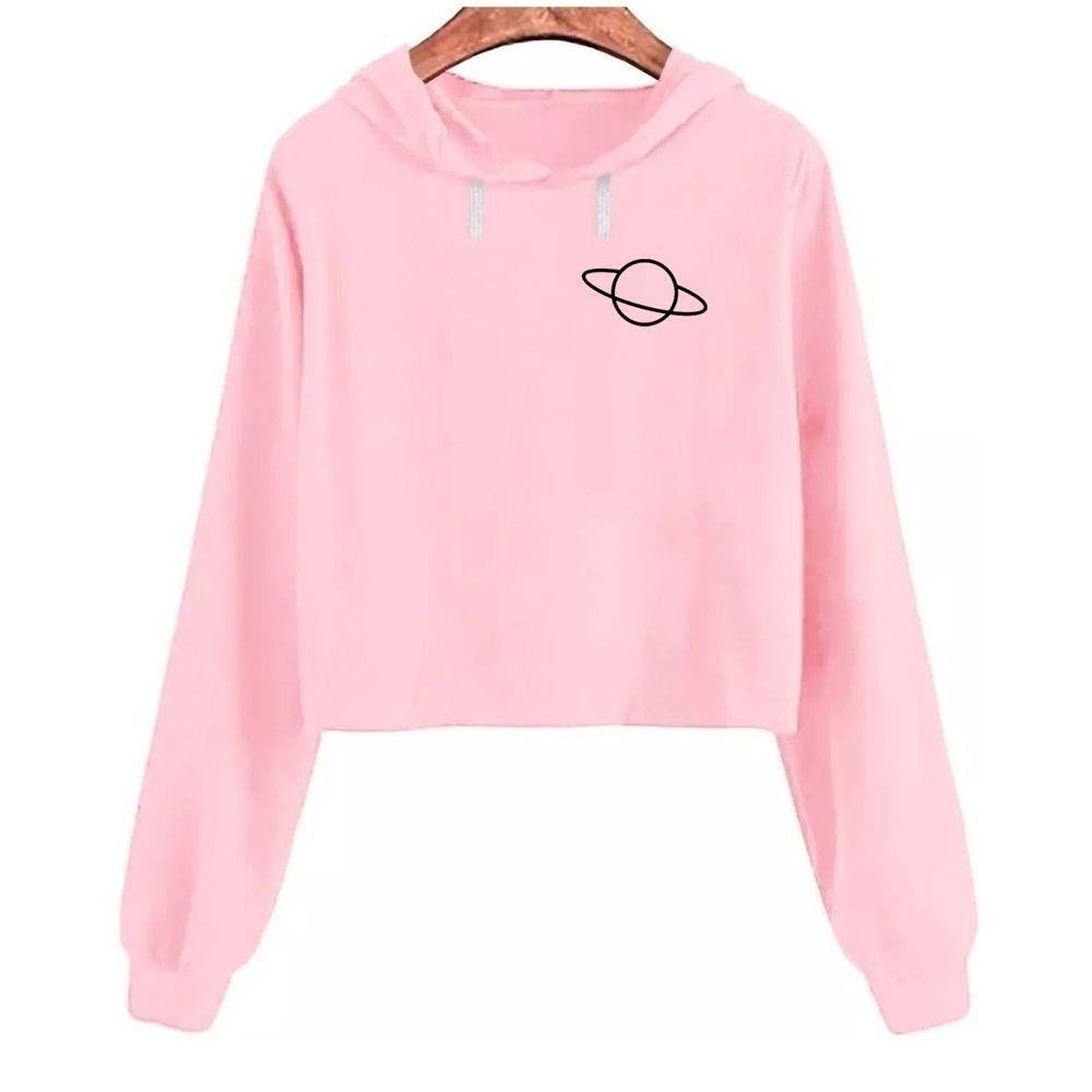 blusa frio moletom feminina