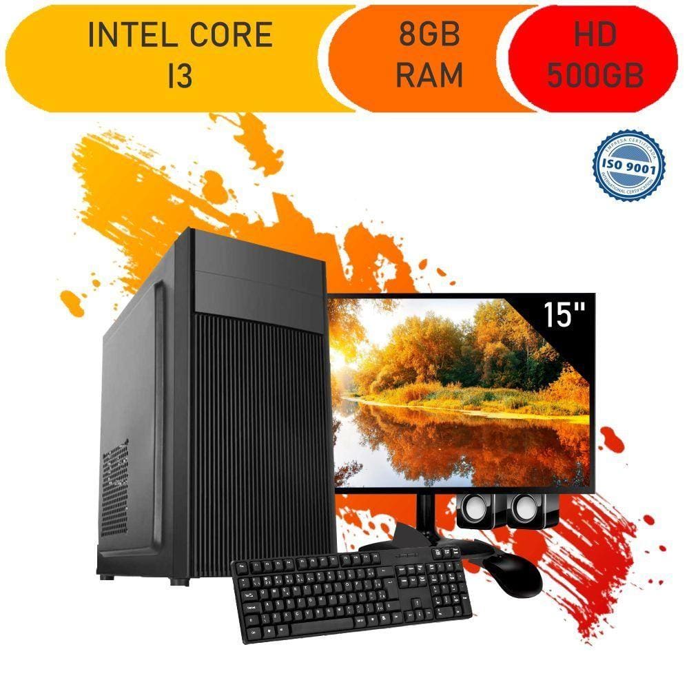 Pc Gamer Completo Barato Intel Core i5 8GB HD 500GB Placa de vídeo