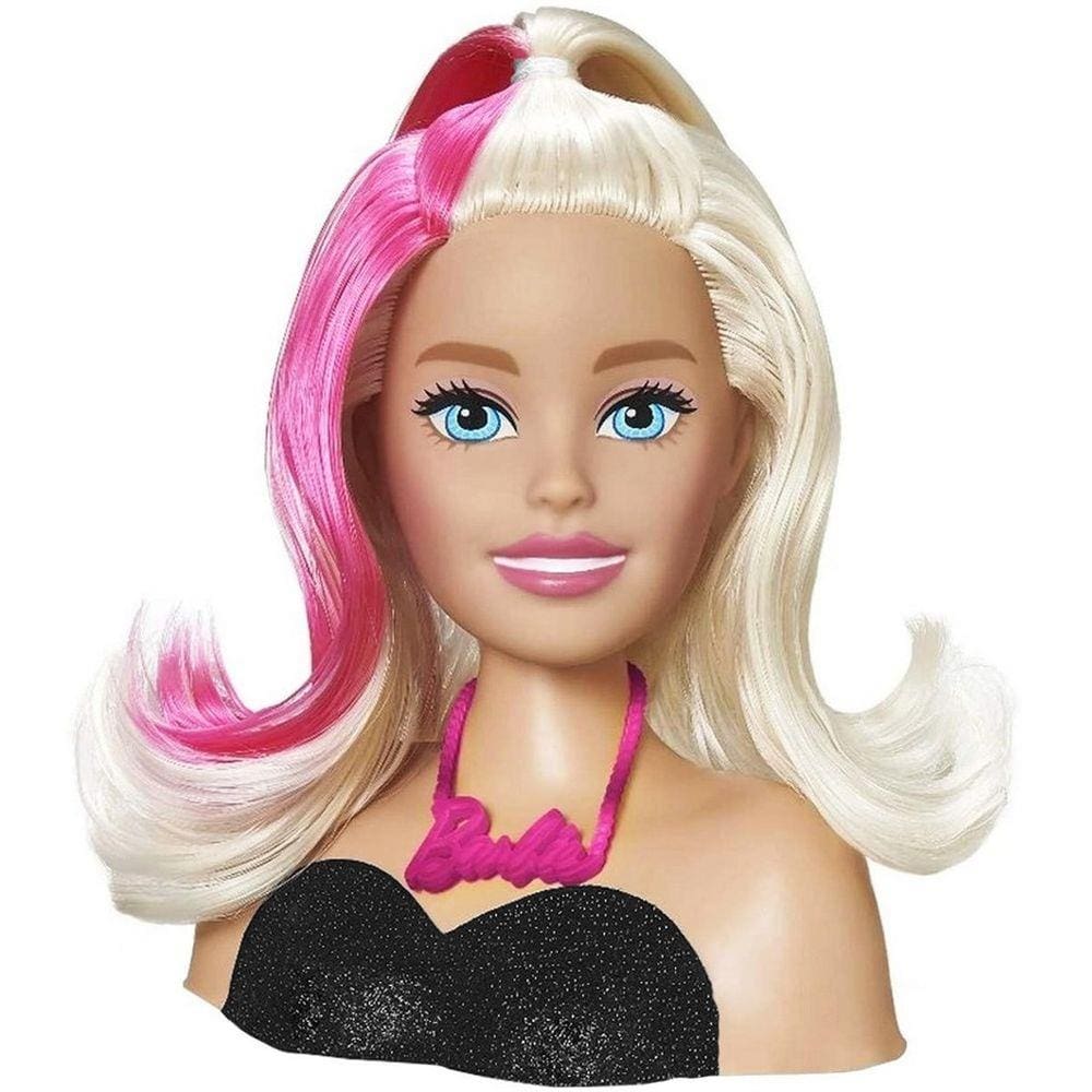 Boneca barbie busto maquiagem e penteado