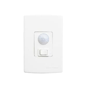 Kit 10 Sensor de Presença de Parede para Embutir com Fotocélula 180º Qi6M 3 Fios Qualitronix