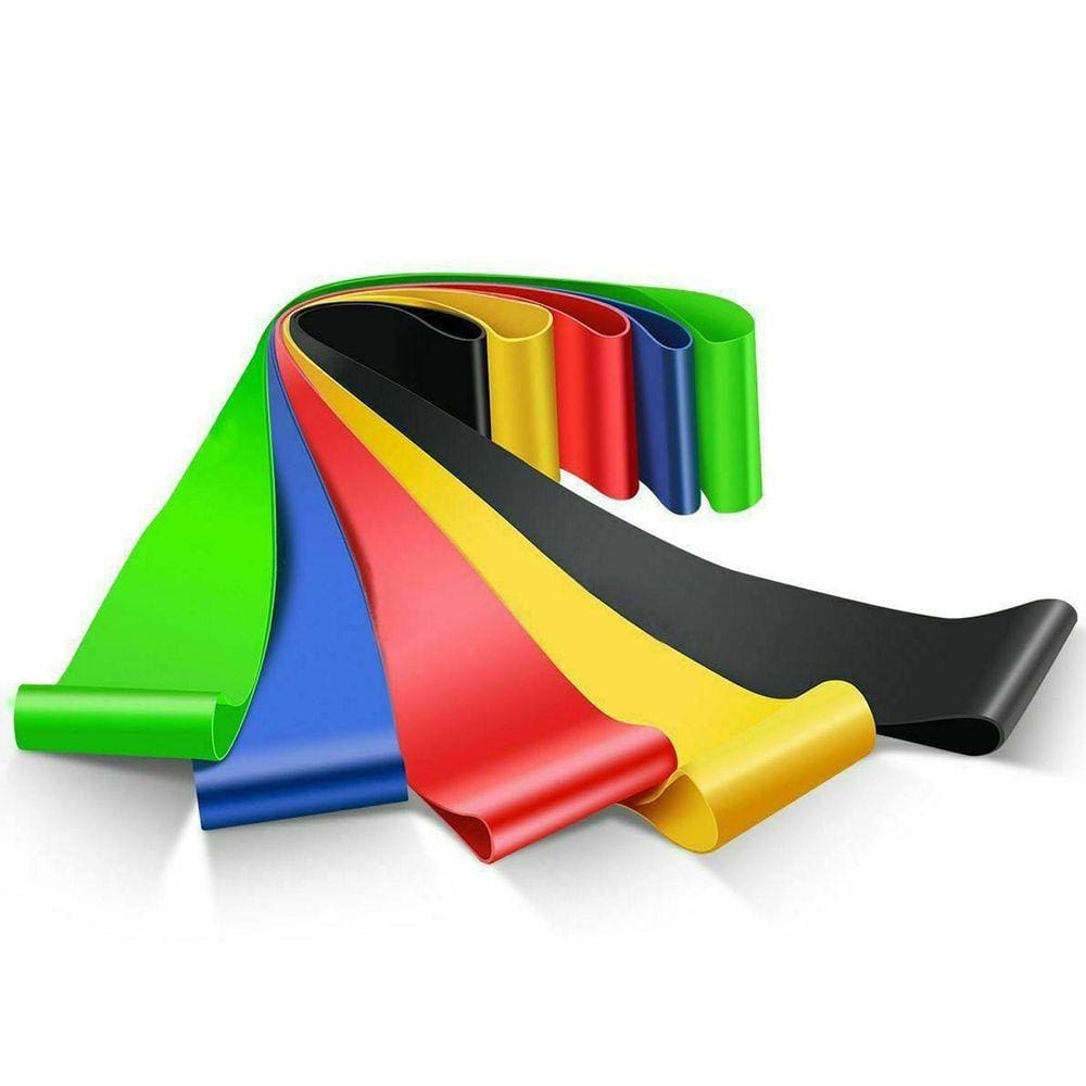 Kit 5 Faixas Elásticas Mini Band Exercicios Fitness
