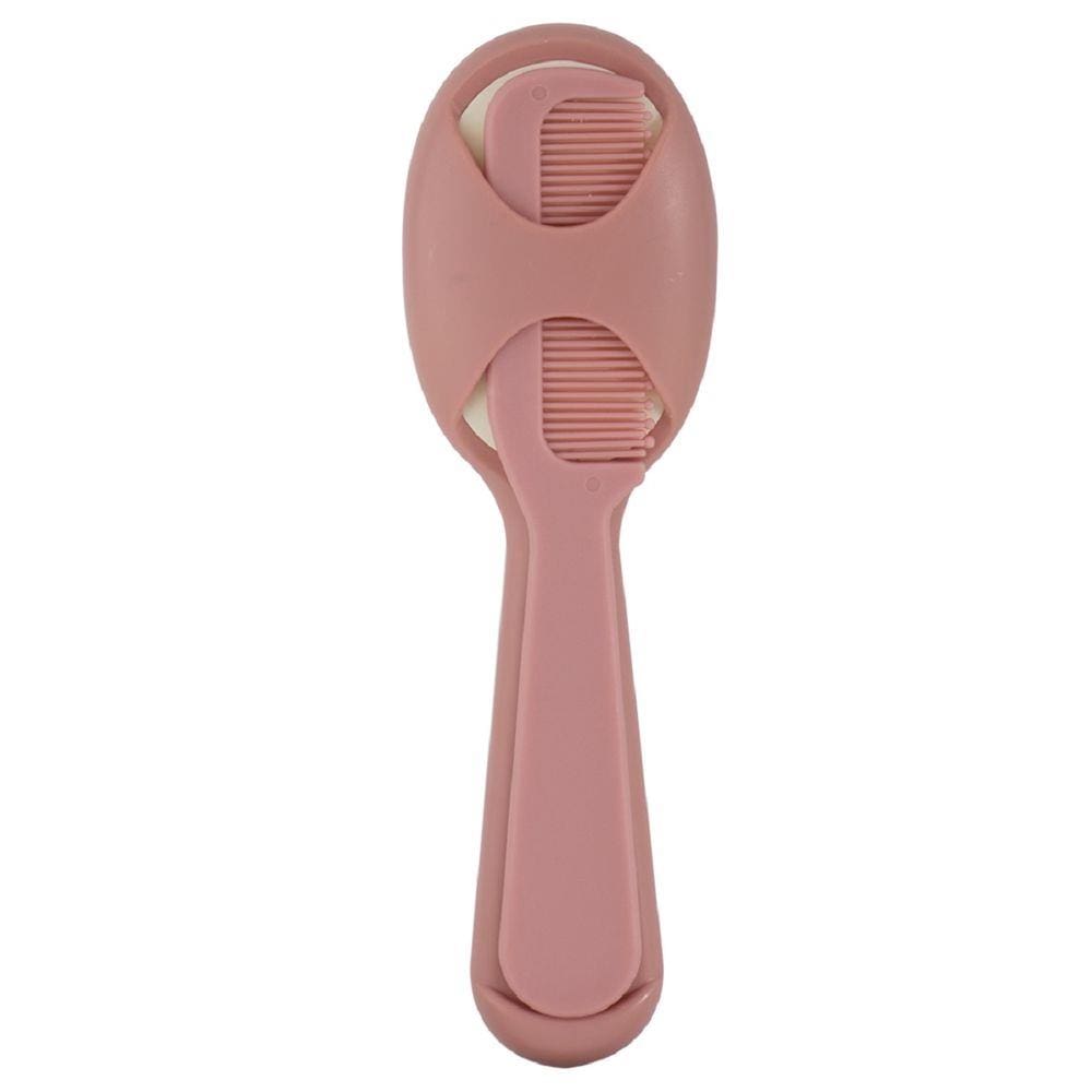 Kit Escova e Pente Infantil Rosa Kababy 1227R