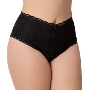 Calçola Cinta Modeladora Plus em Algodão com Renda | 3028