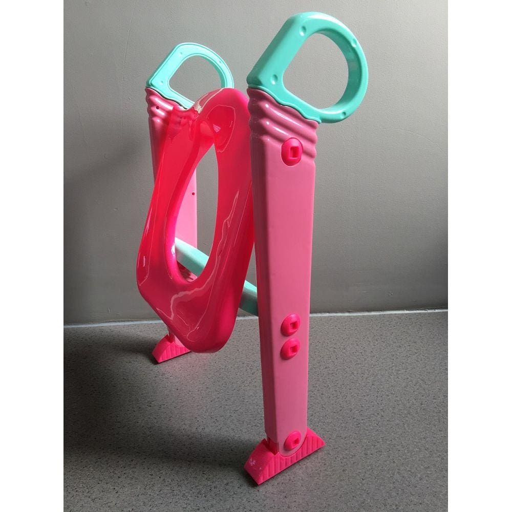Redutor Assento Sanitário Infantil Escadinha Baby Style Rosa