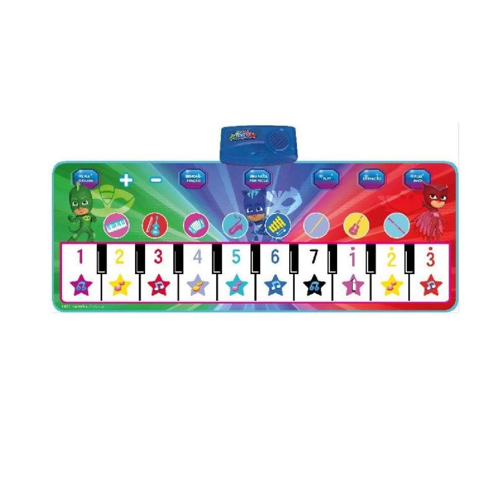 Brinquedo Infantil Tapete Musical Piano Pjmasks Candide 1734
