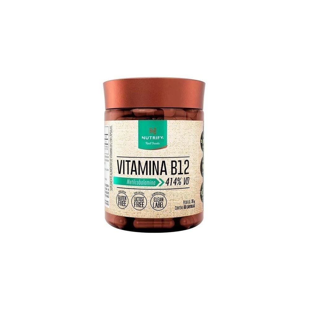 Vitamina B12 Metilcobalamina 414%- 60Caps Nutrify