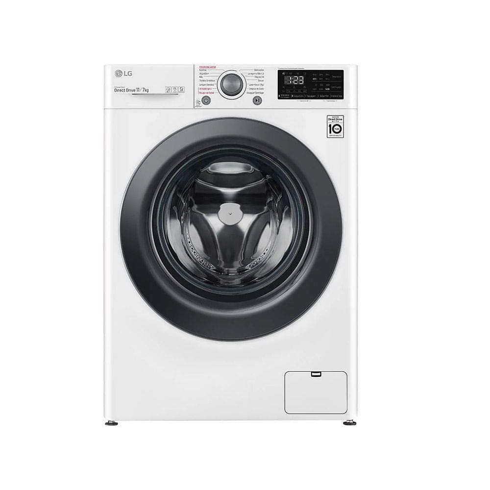 Lava e Seca LG 11Kg Smart com Inteligência Artificial AIDD Branca VC5 – 220 Volts - 220V