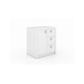 Balcão para Escritório 03 Gavetas Branco Tecno Mobili
