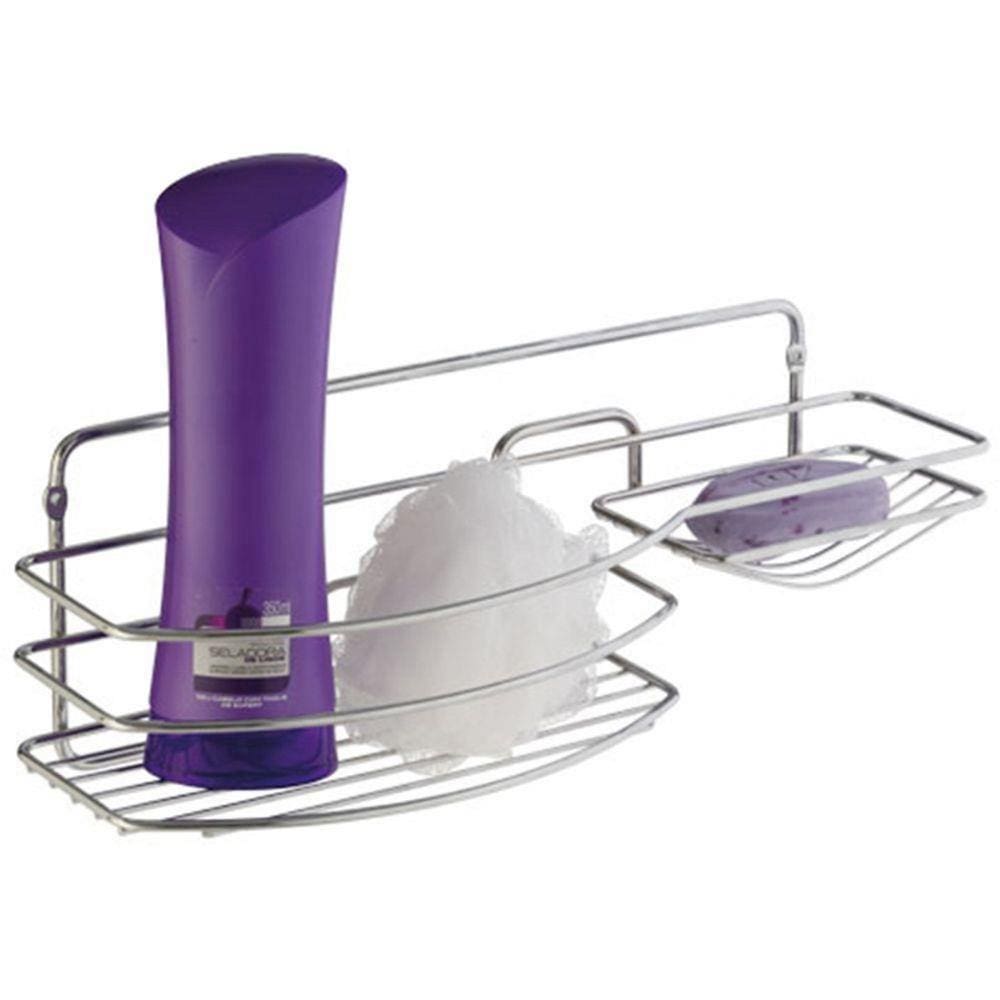 Prateleira Multiuso para Banheiro Luxo Cromado