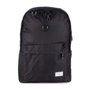 Mochila Para Notebook Executiva HT-8002 Tecido Impermeável Entrada USB Tecido Oxford - Preta