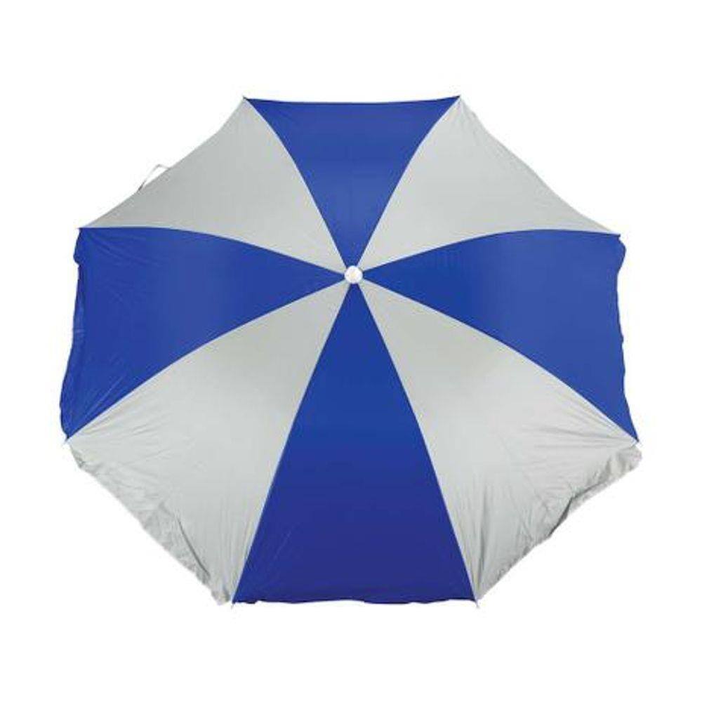 Guarda Sol Praia Piscina 1.80m Azul e Branco - Mor