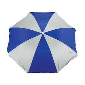 Guarda Sol Praia Piscina 1.80m Azul e Branco - Mor