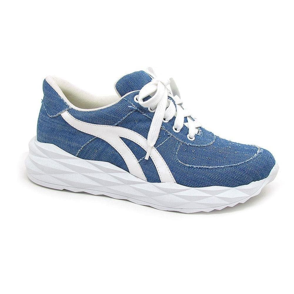 Tênis Feminino Werner Modinha Jeans Azul Tendência Conforto