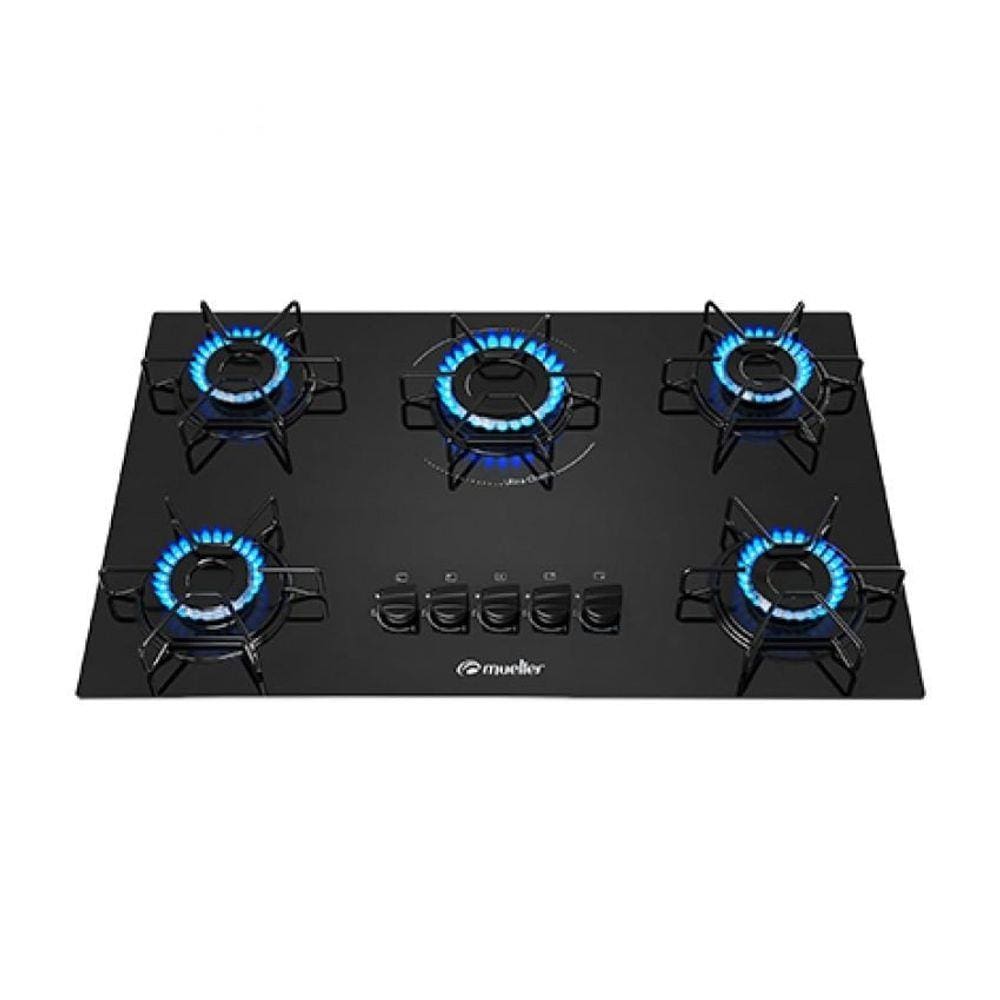 Fogão Cooktop 5 Bocas Mueller MCG - À Gás - Preto - Bivolt