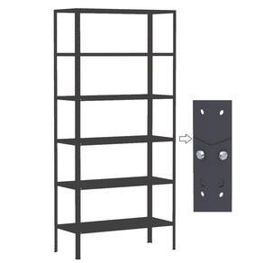 Estante Aço Dupla 176 Flex Amapa 6 Bandeja 30cm Preto KIT 4