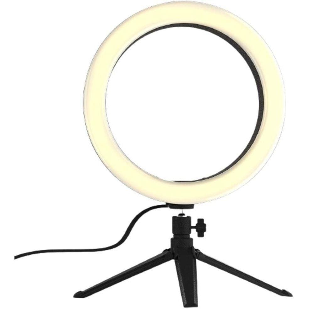 Ring Light Geniali 10 Polegadas 26Cm Com Tripé Mesa Suporte