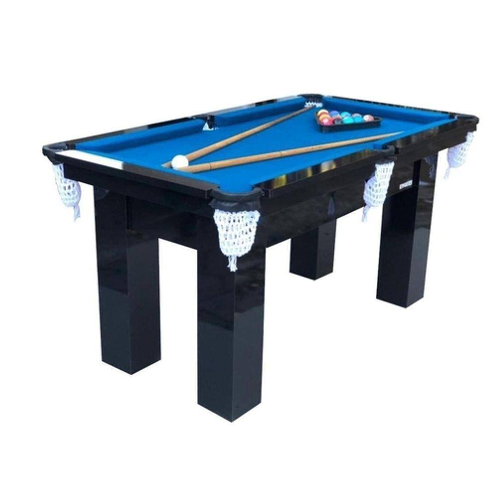 Bilhar De Mesa Sinuca Snooker Portátil Tacos E Bolas 31X51Cm