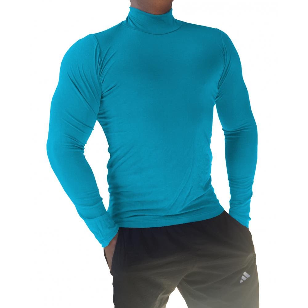 Camiseta Masculina Gola Alta Manga Longa
