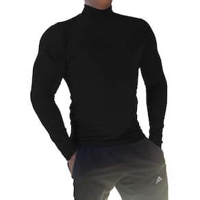 Camiseta Masculina Gola Alta Manga Longa