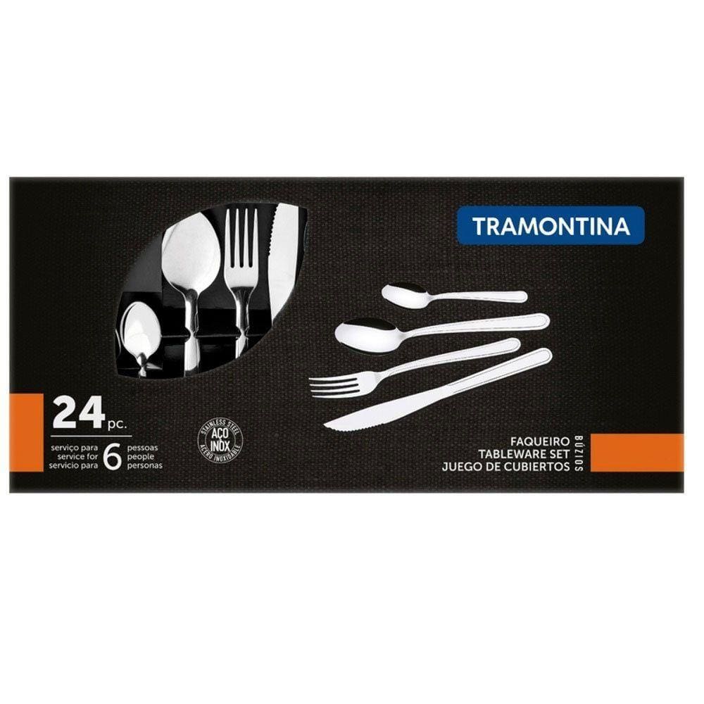 Faqueiro 24 Peças Inox Tramontina Buzios 23799/071