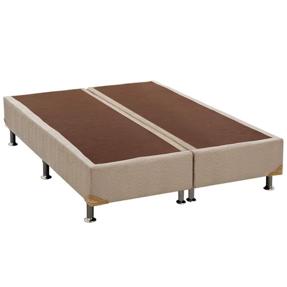 Cama Box Base Ortobom Nobuck Camurça King 193