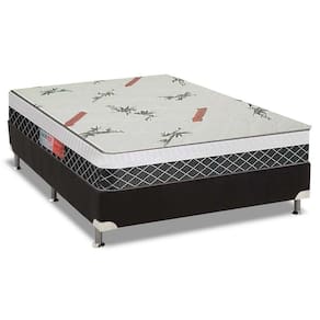Conjunto Box-ColchãoPlumatex Falcon+Cama Casal 138