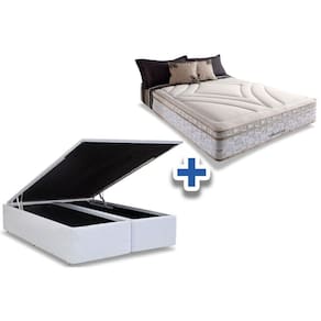 Conjunto Baú-Colchão Herval Max American+Cama Queen 158