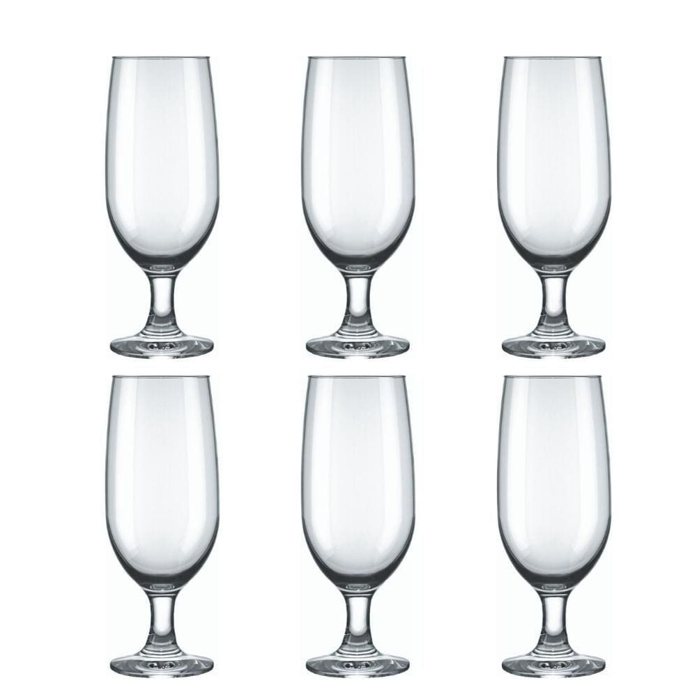 Jogo Copo Tacas Cerveja Vidro 300ml - Kit 6 Peças